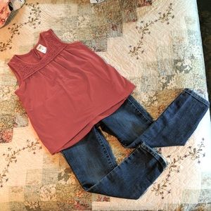 OshKosh B'Gosh tank and jeans